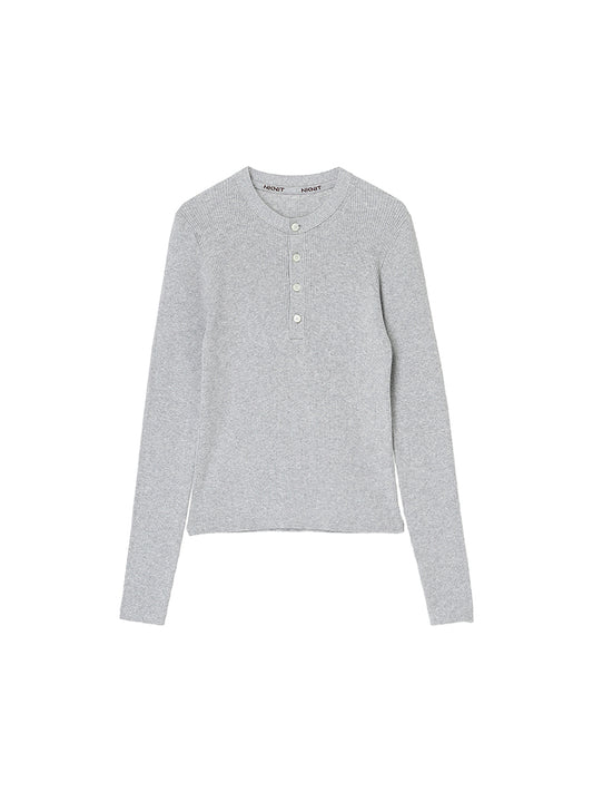 cotton henley KNIT