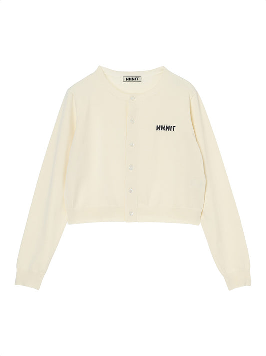 NKNIT logo cardigan