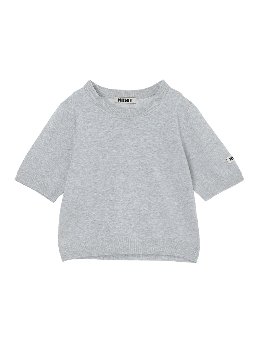 cotton/acetate KNIT t-shirt（mini) – NKNIT