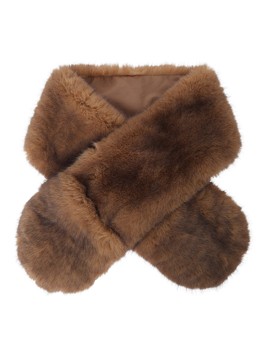 faux fur muffler