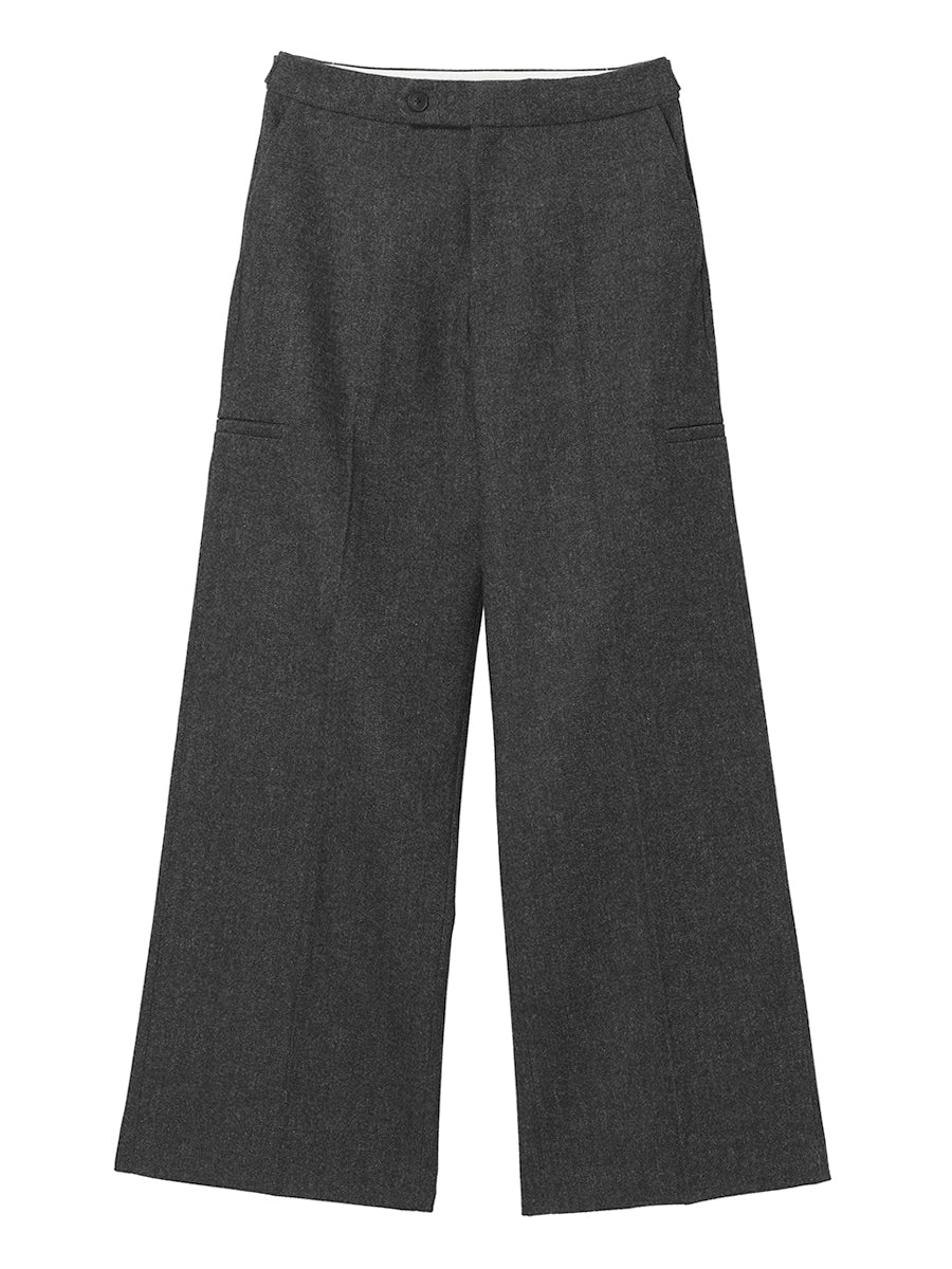 low rise wool mix slacks