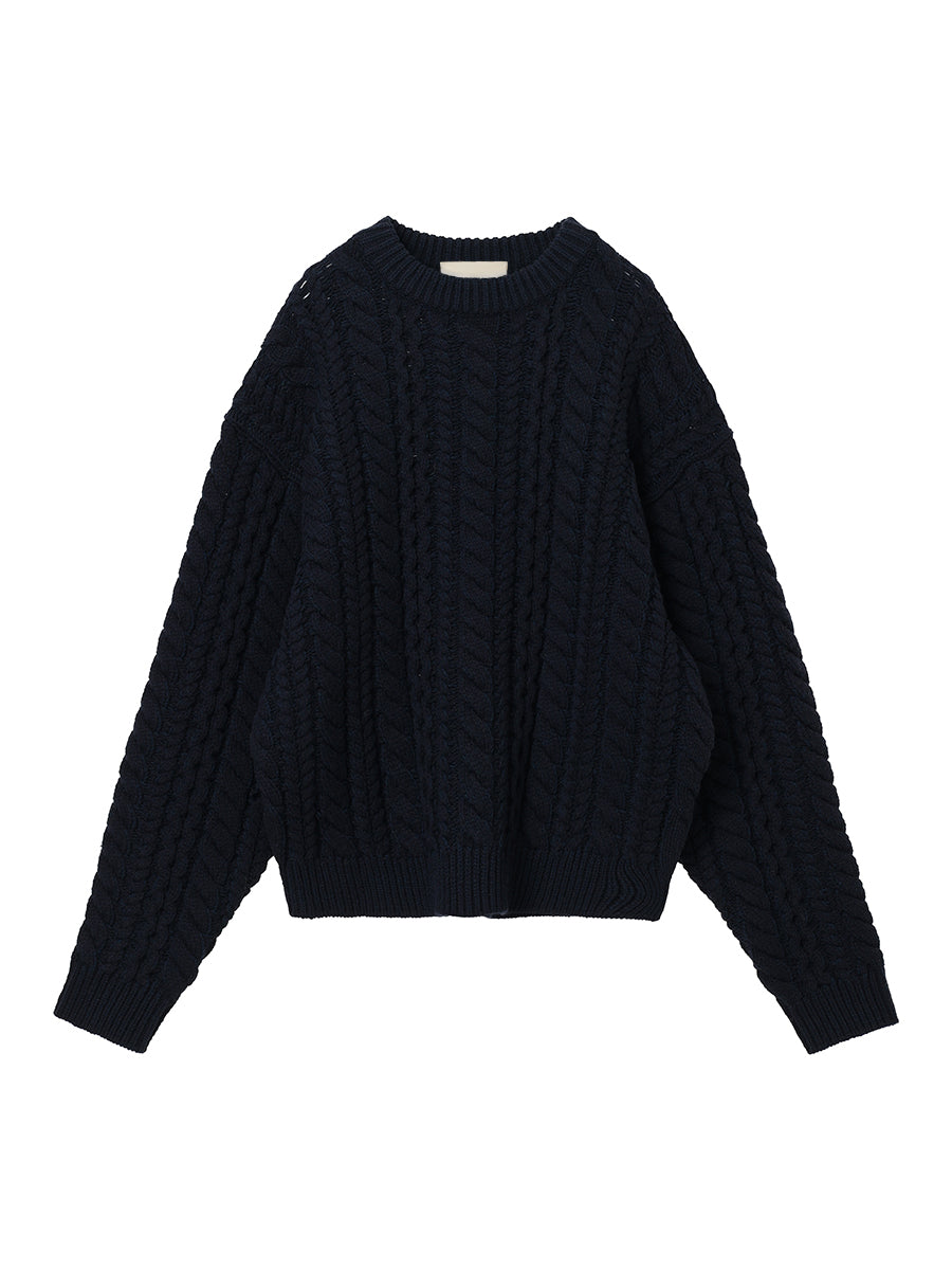big cable KNIT