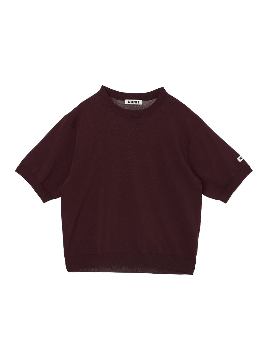 トップス NNIT cotton/acetate KNIT t-shirt(medium) cotton/acetate KNIT t-shirt(medium) – NKNIT