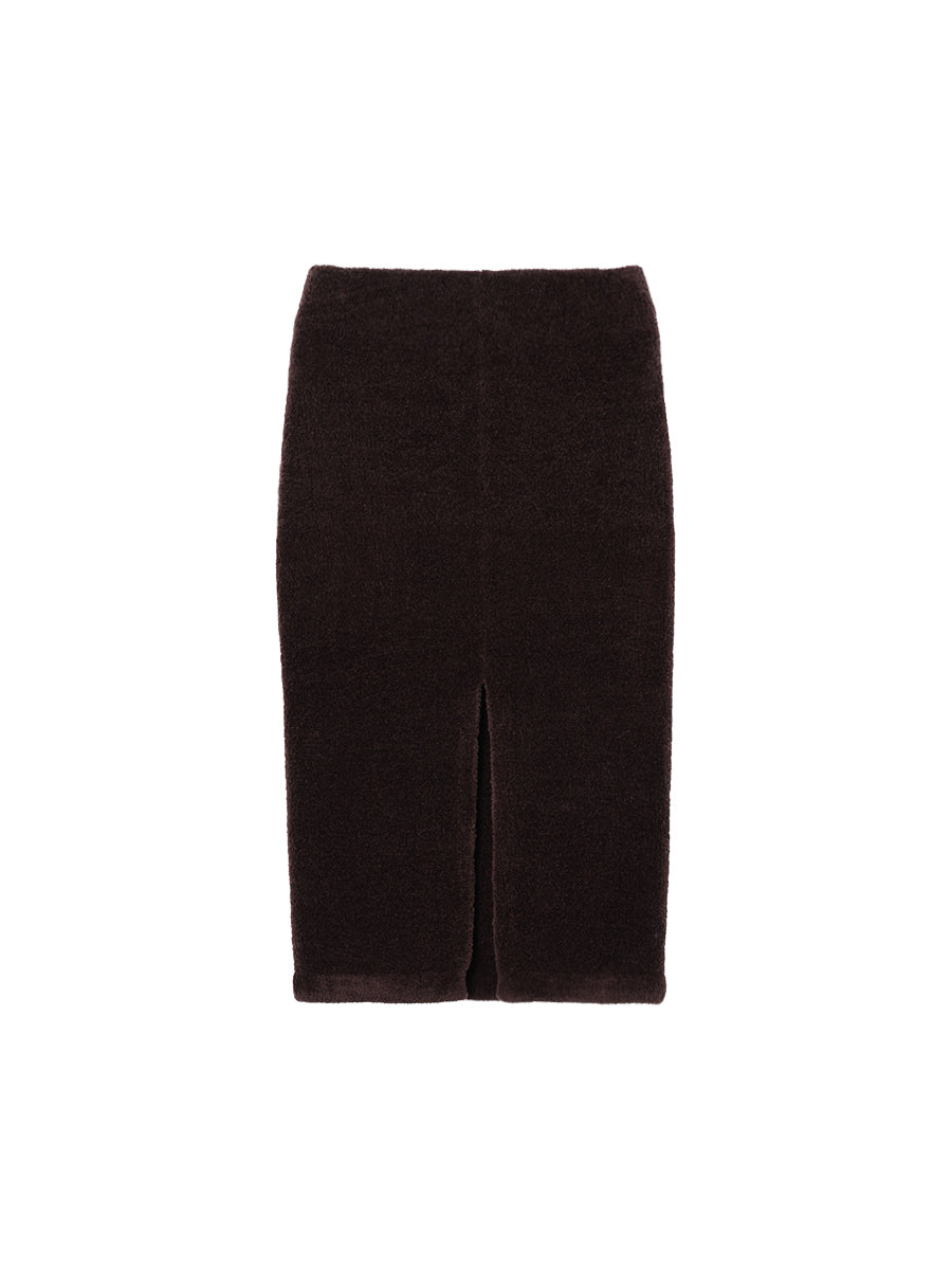 fluffy wool KNIT skirt
