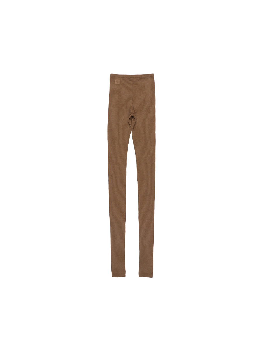 sheer rib KNIT leggings