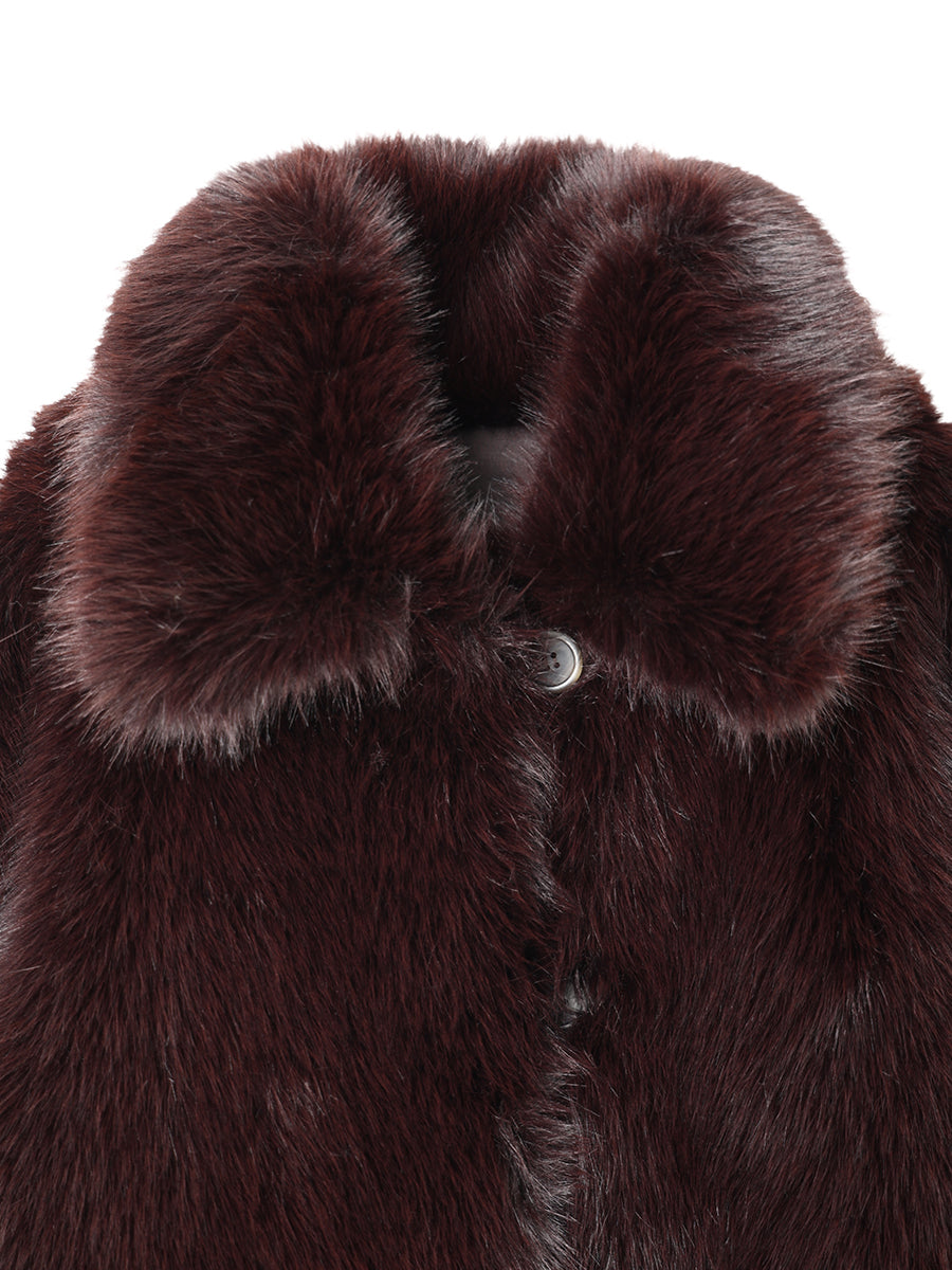 faux fur big jacket