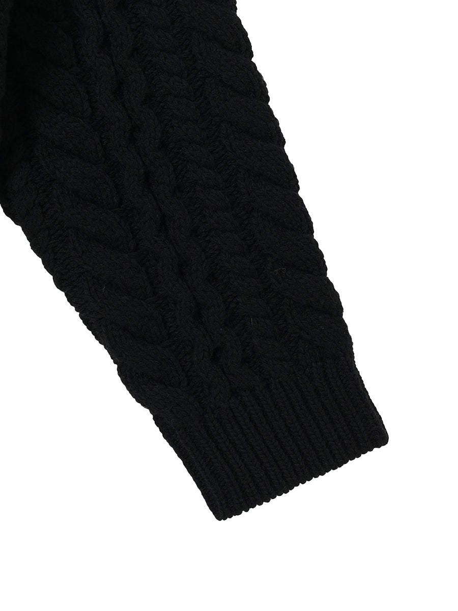 big cable KNIT