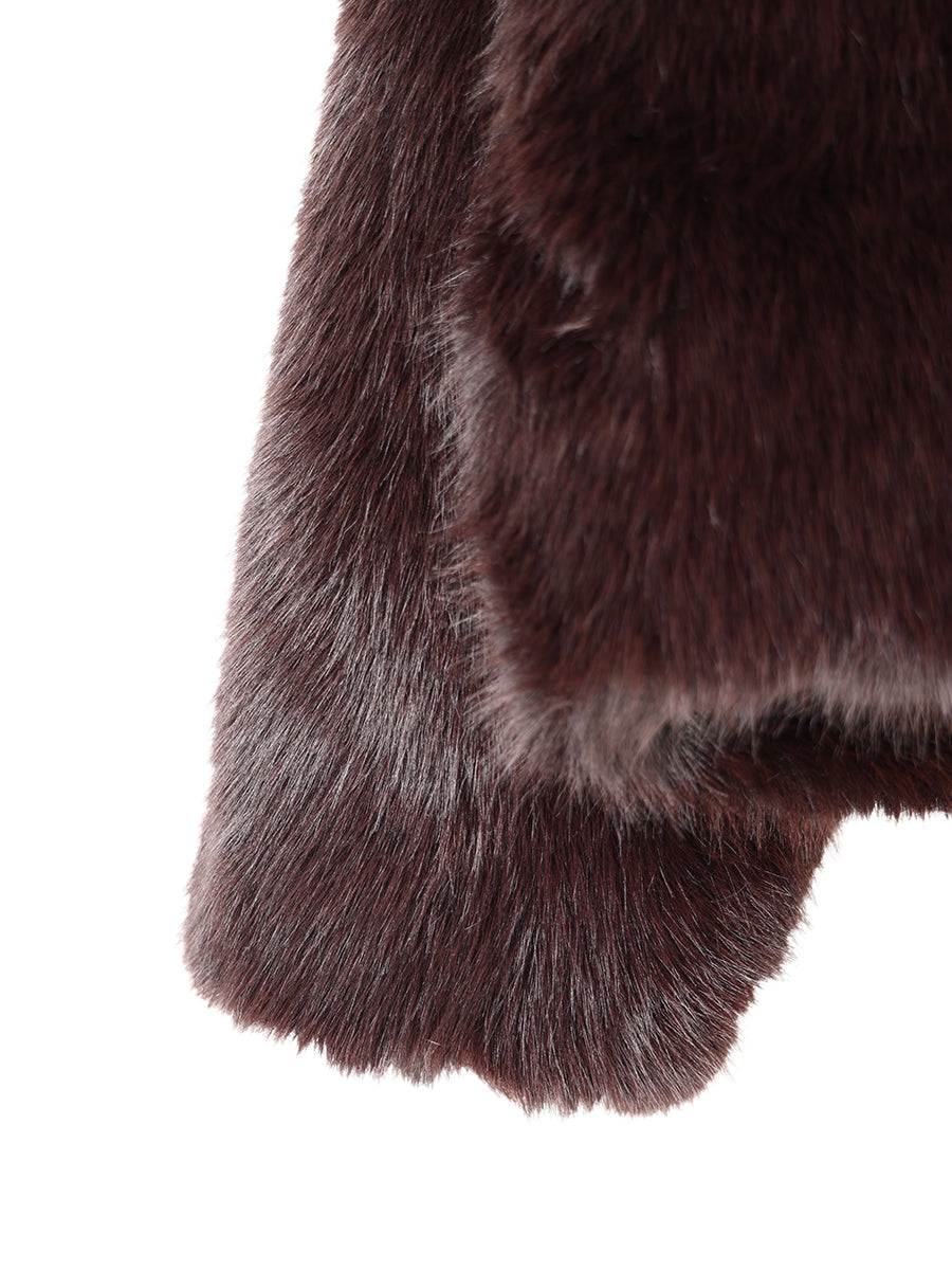 faux fur big jacket