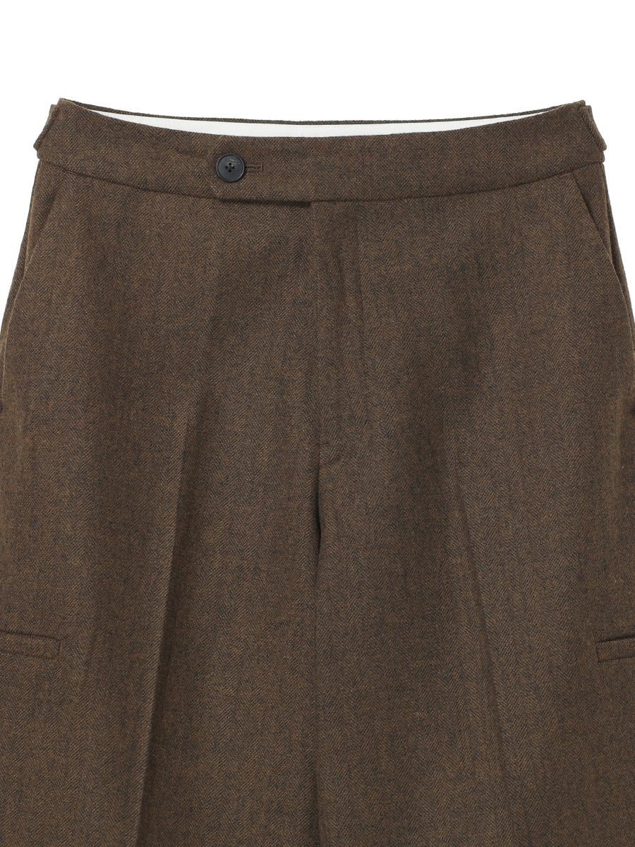low rise wool mix slacks