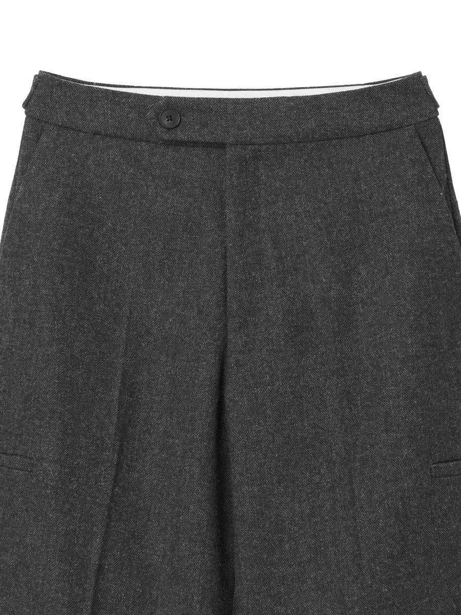 low rise wool mix slacks