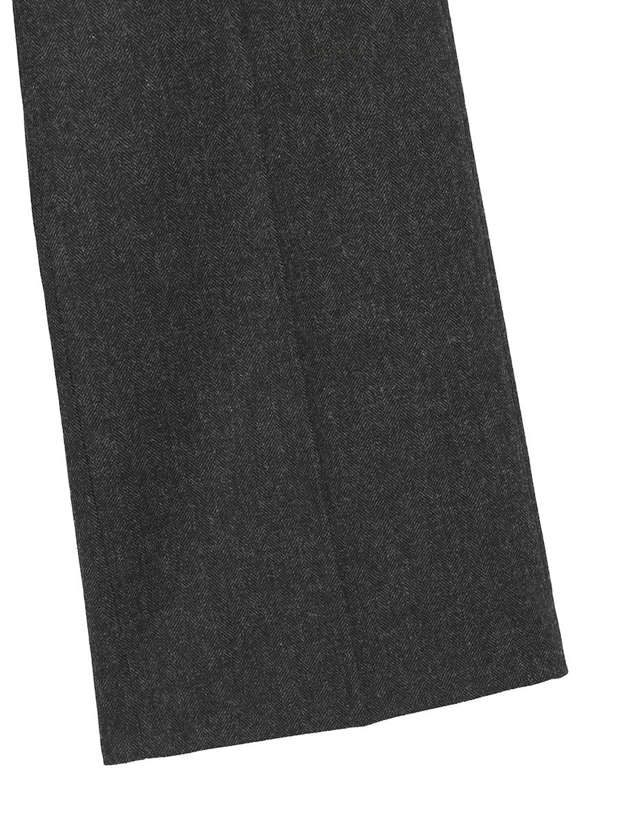 low rise wool mix slacks