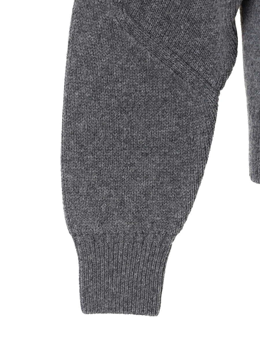 bent elbow wool KNIT