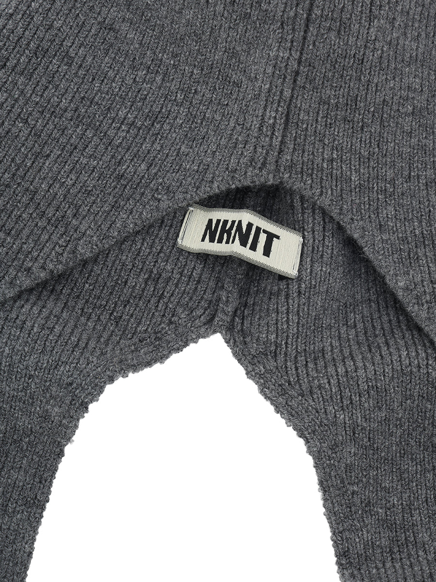 양모 니트 머플러 캡