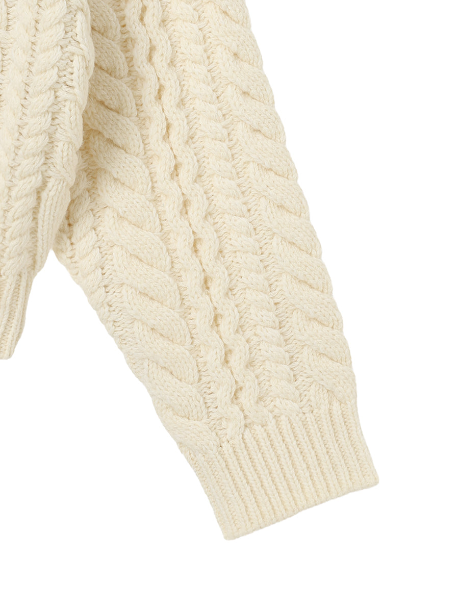 big cable KNIT