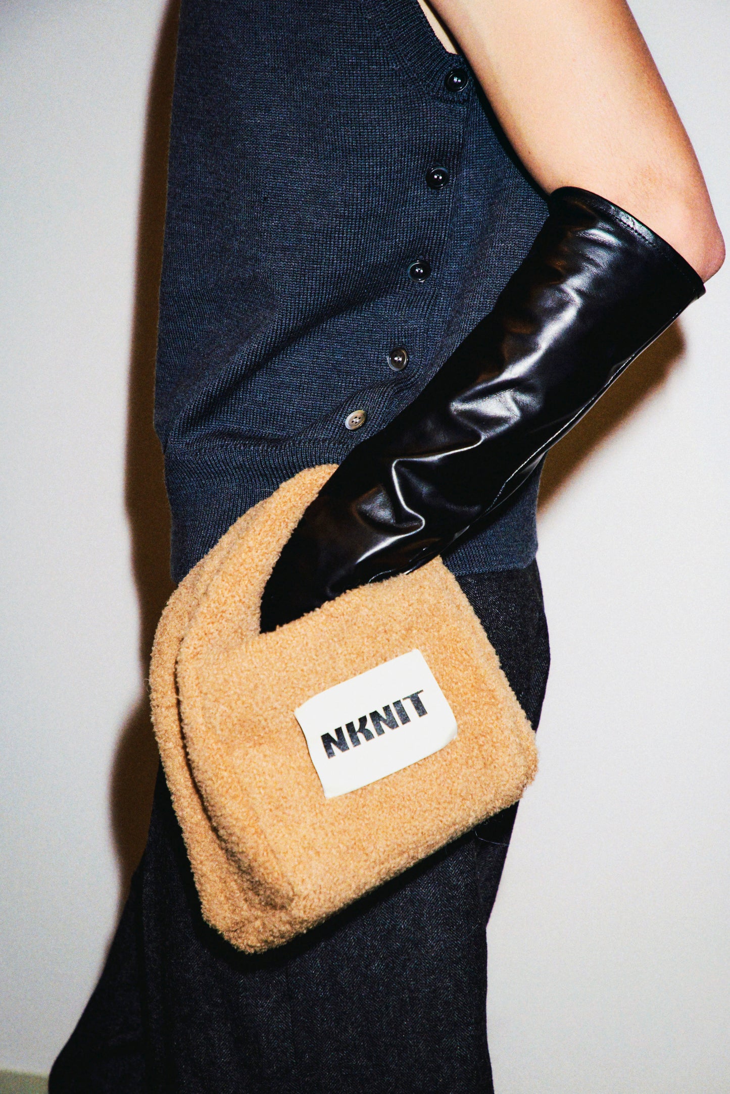 low rise wool mix slacks