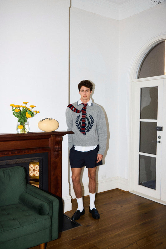emblem jacquard KNIT