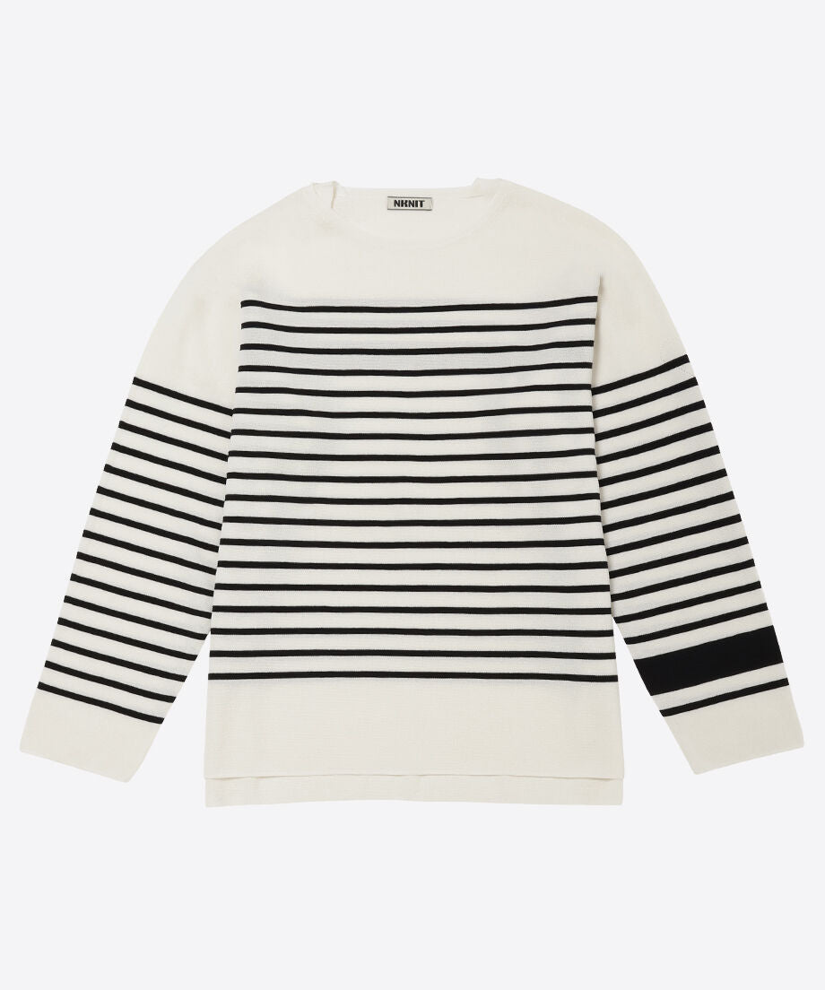 cotton nylon striped knit_4