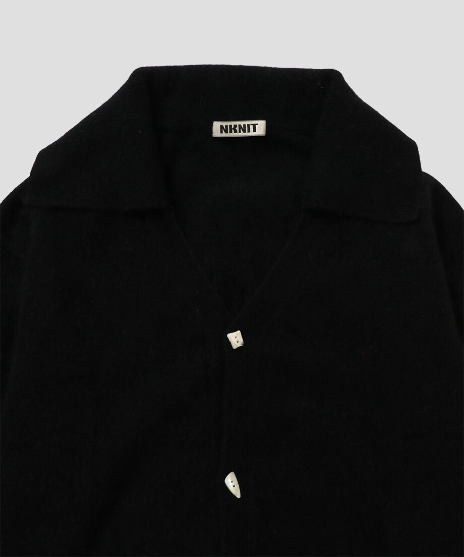 raccoon mix collar KNIT cardigan_7