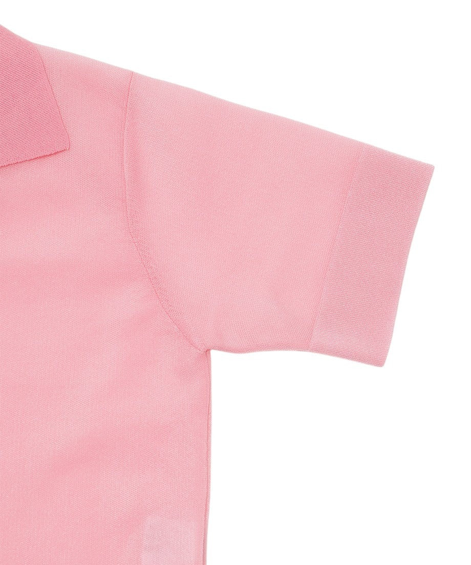 sheer KNIT open collar shirt_20