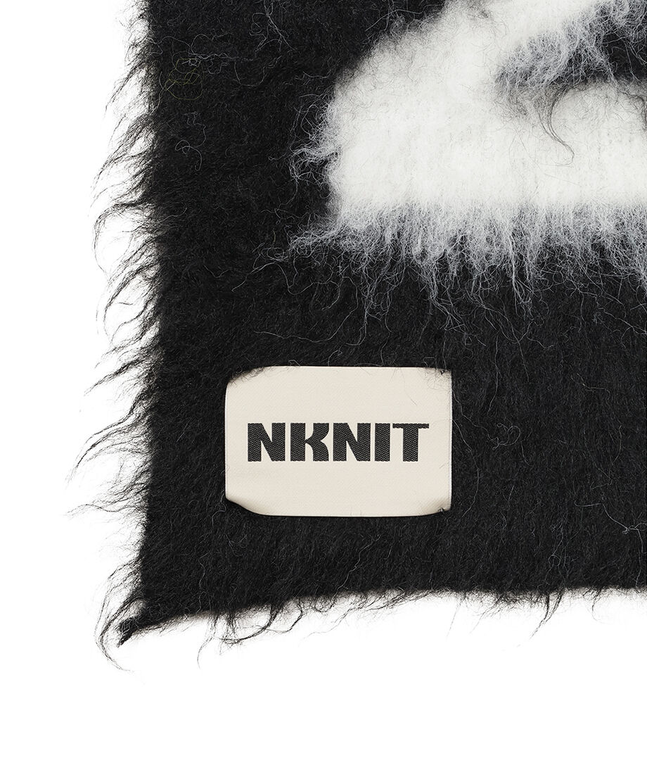 shaggy logo KNIT long scarf_19
