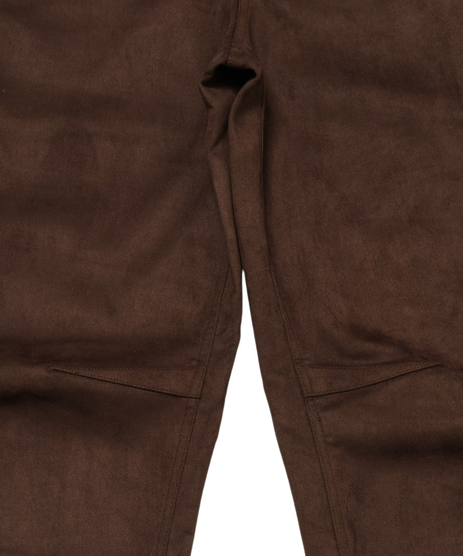 suede high waist long pants_10