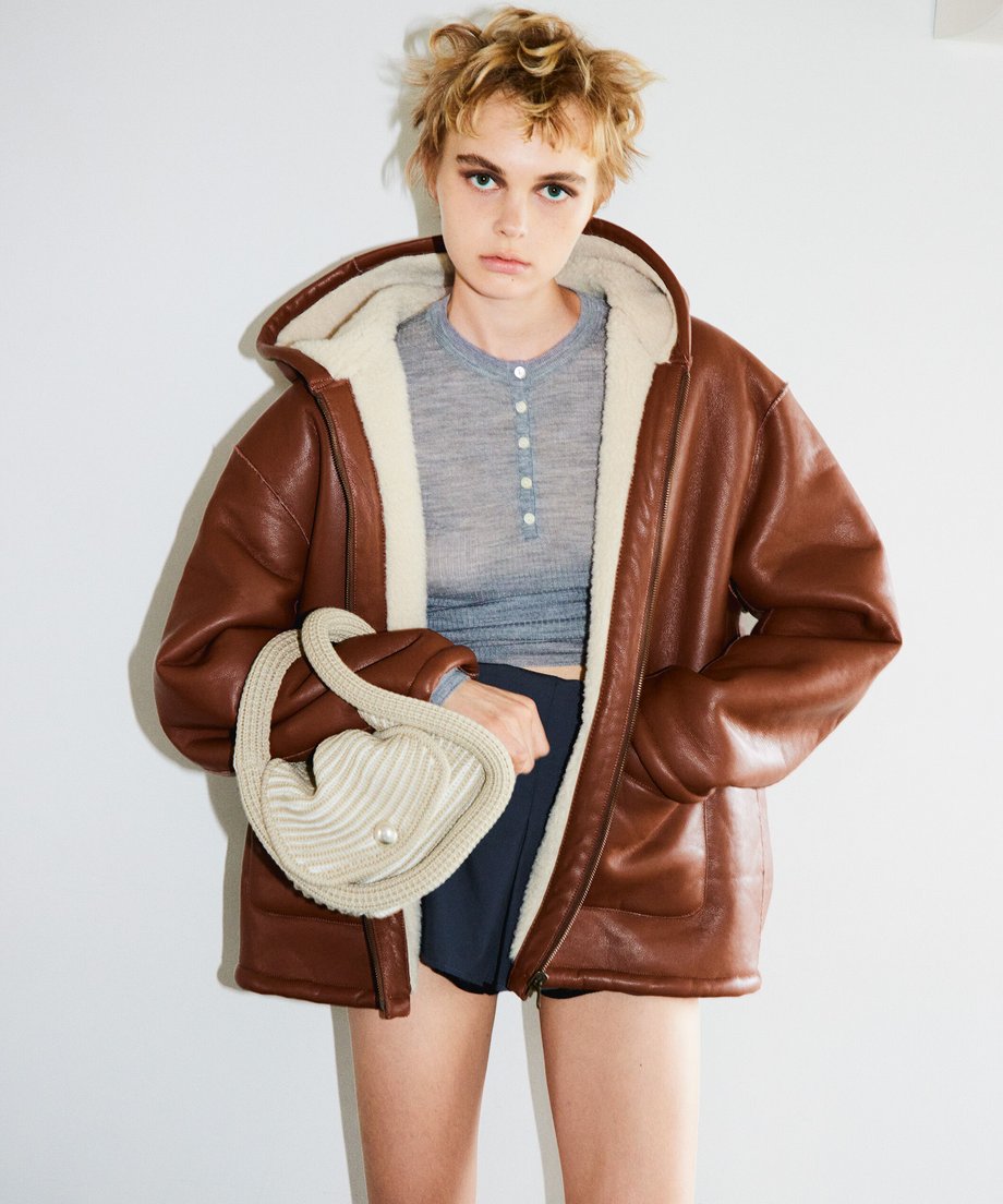 vegan mouton hooded zip jacket_1