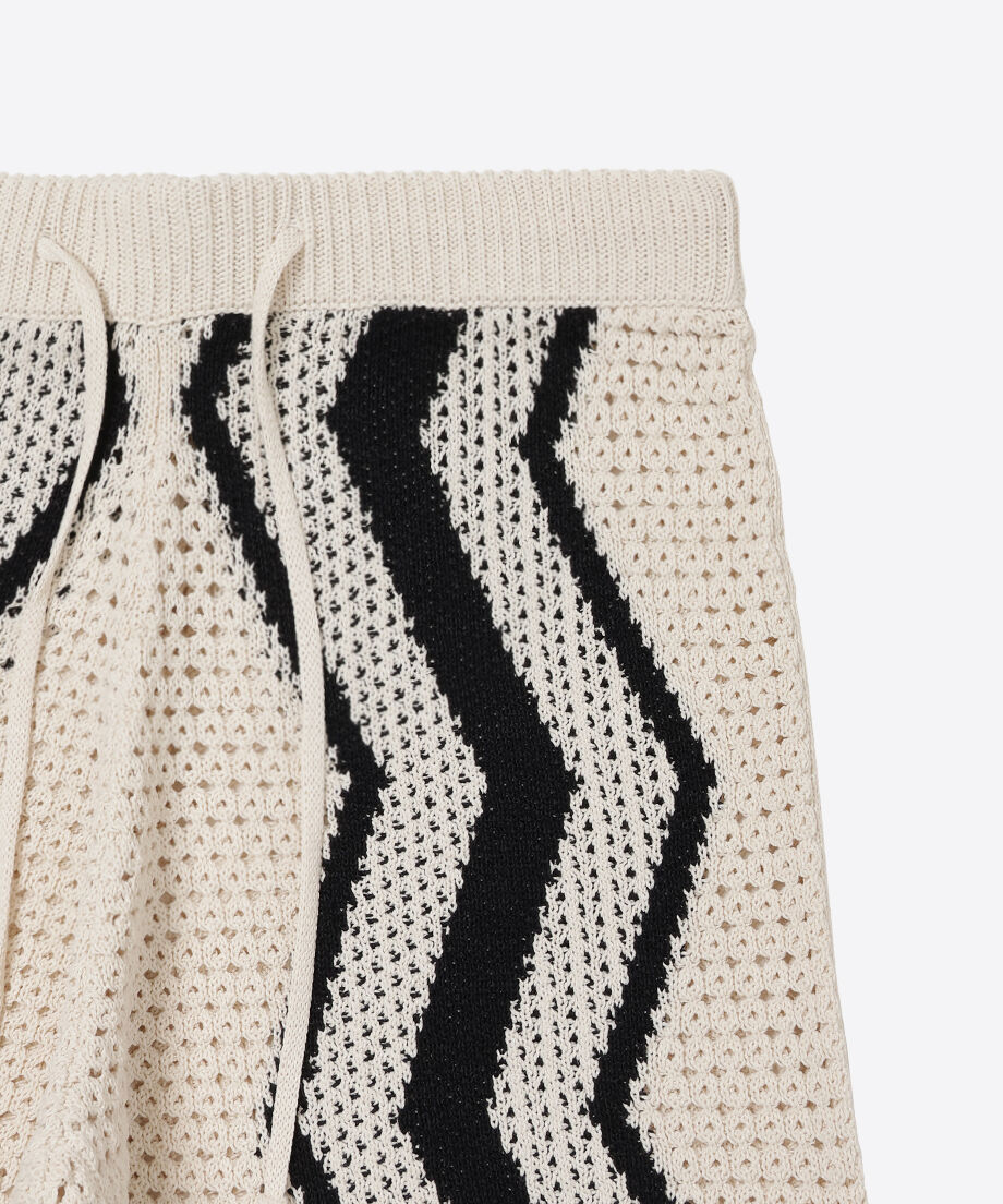 zigzag paper knit pants_4
