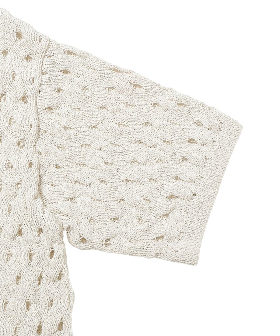 wave pattern KNIT shirt_18