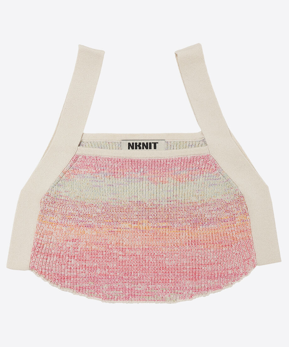 cotton rib short knit tank top_3