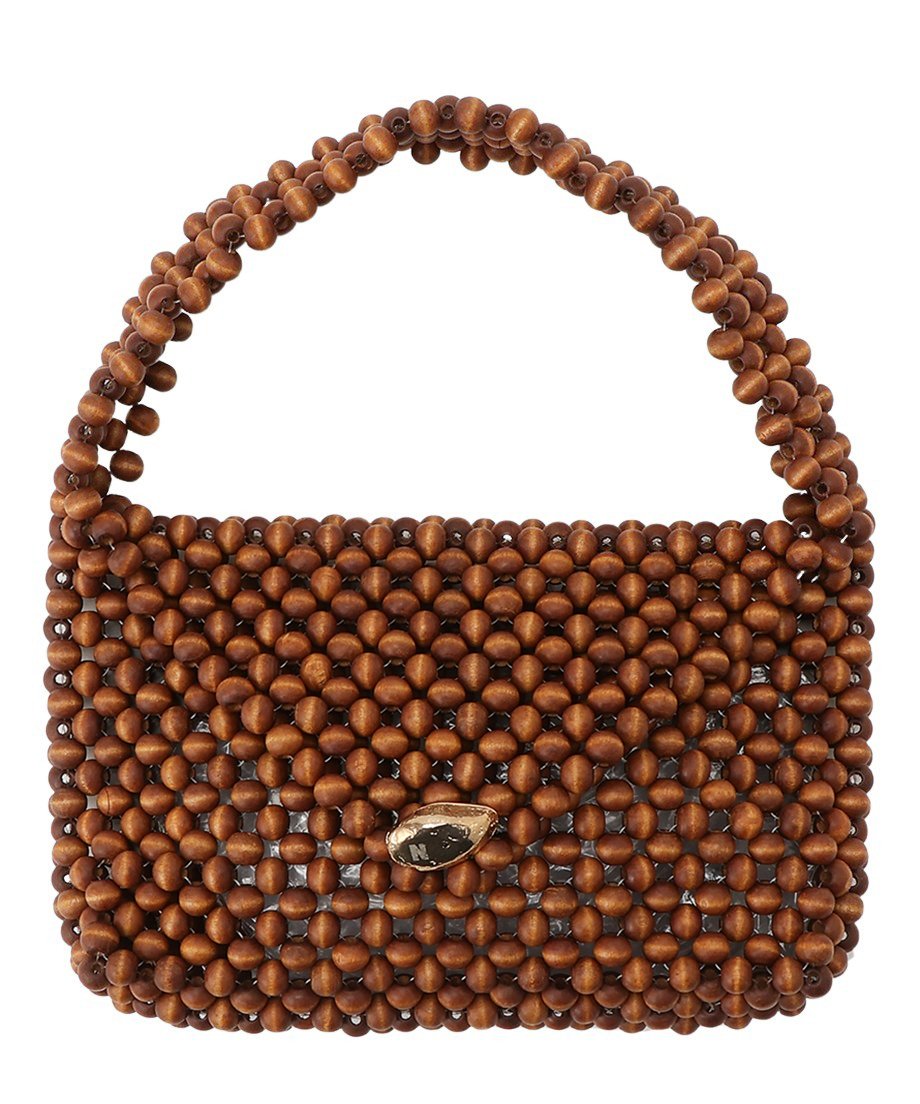 wood beads hand bag_2