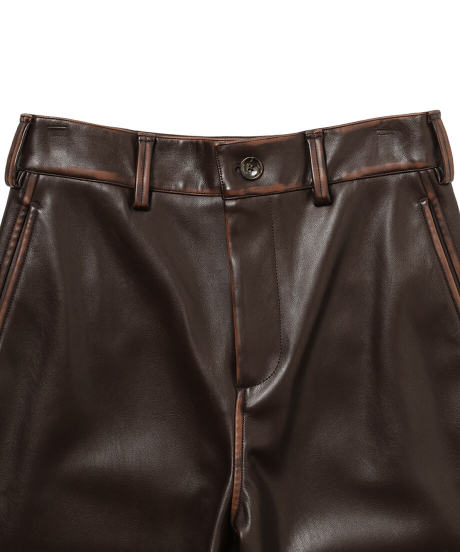 vegan leather high-rise pants_11