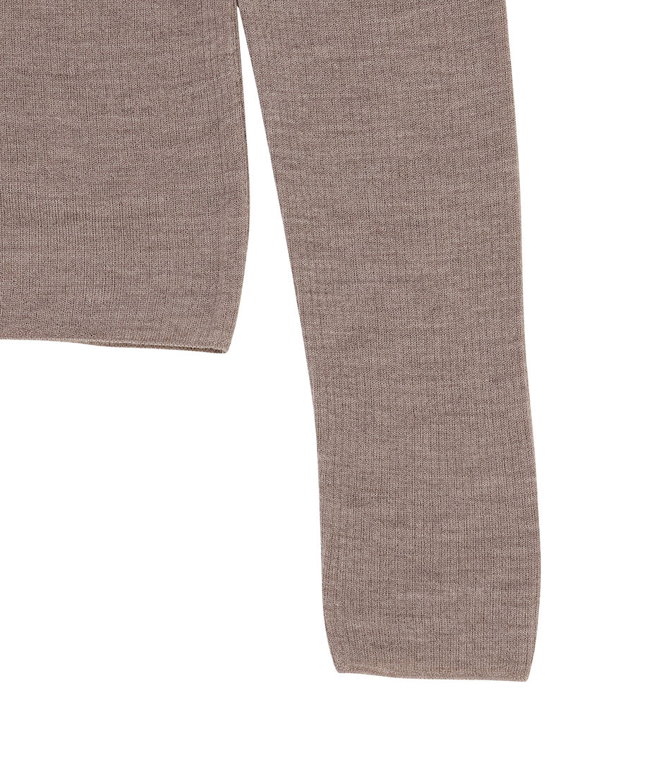 sheer wool henley neck KNIT_17