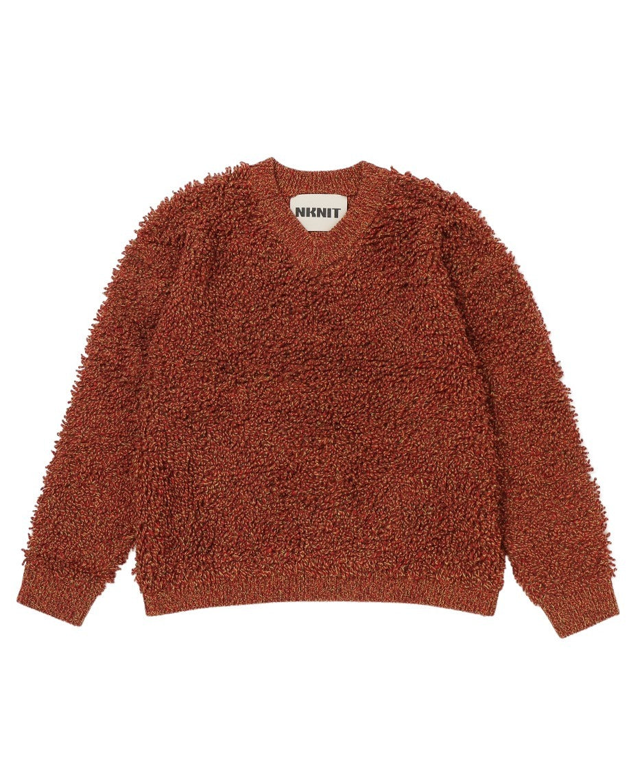 mop mix color v-neck KNIT_7