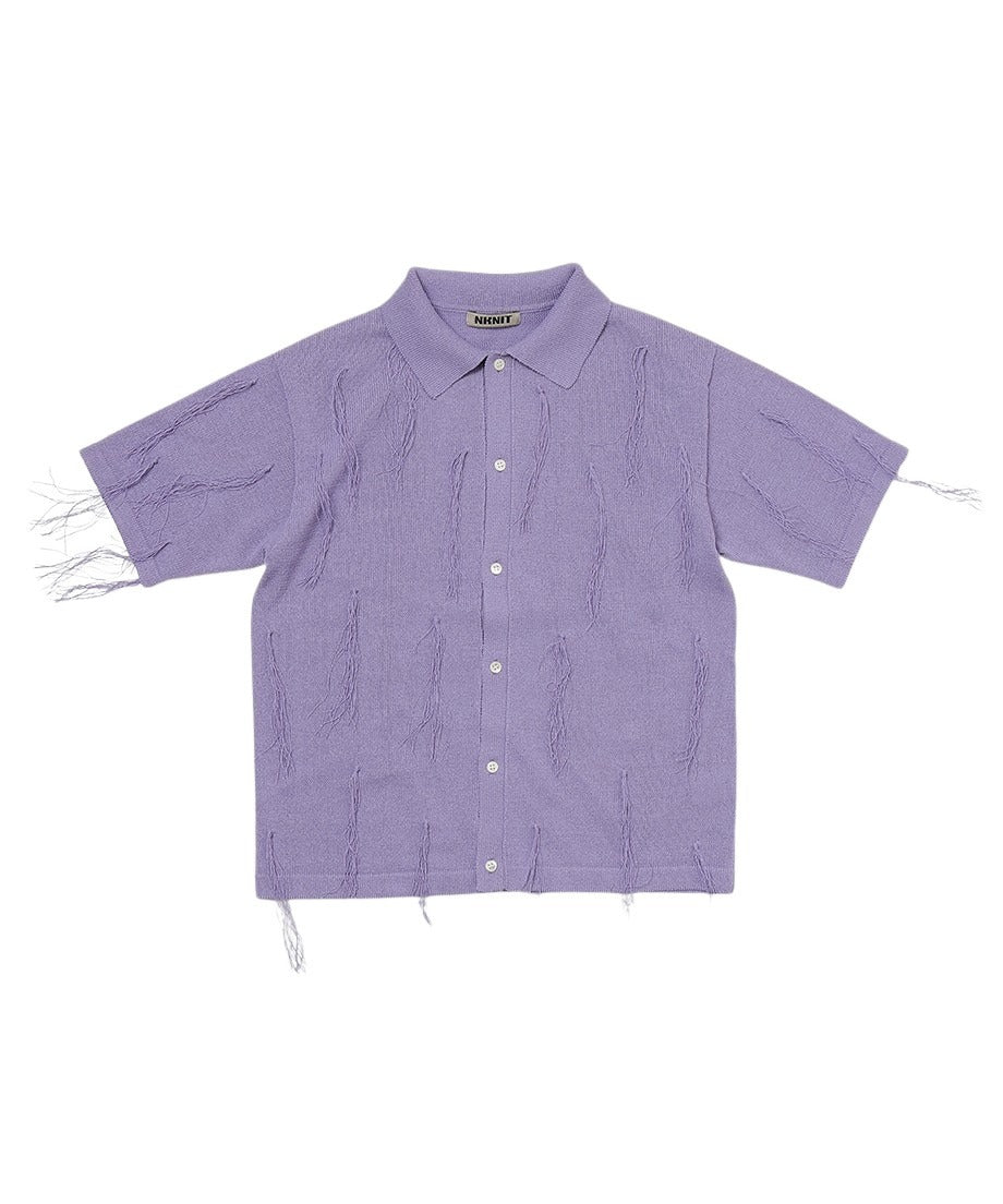 paper mix fringe KNIT shirts_7