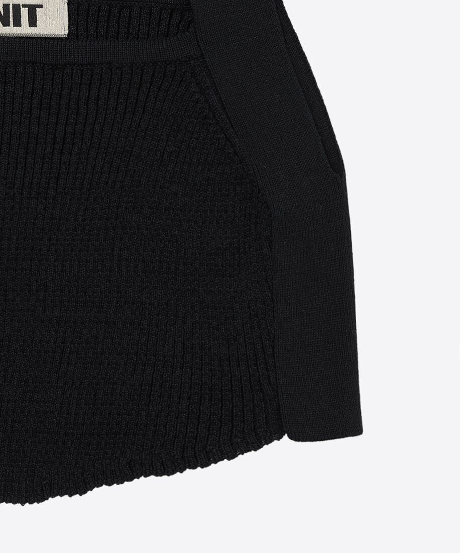 cotton rib short knit tank top_12