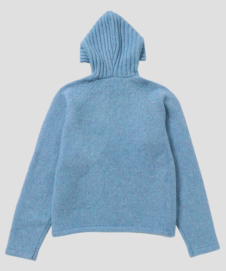camel mix hooded KNIT_13
