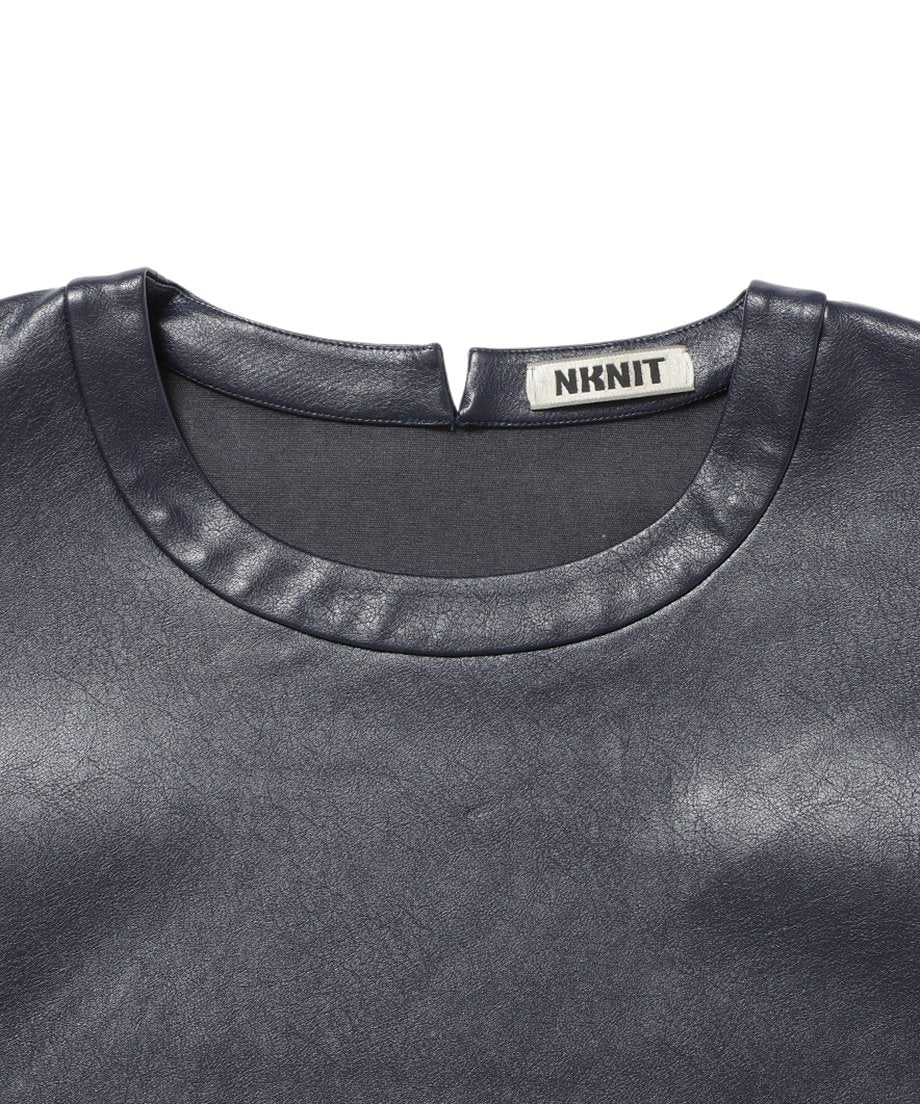 vegan leather box mini dress_14