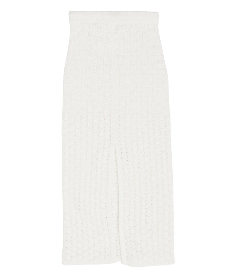 bouclé KNIT king skirt_5