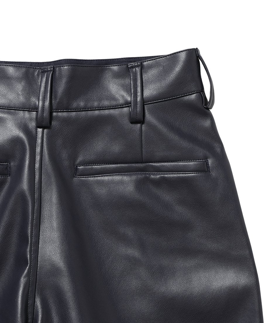 vegan leather short pants_22