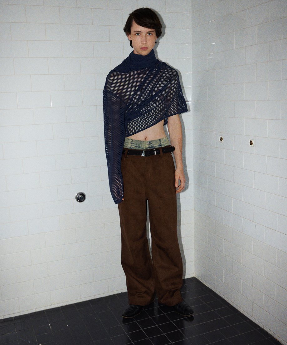 suede high waist long pants – NKNIT