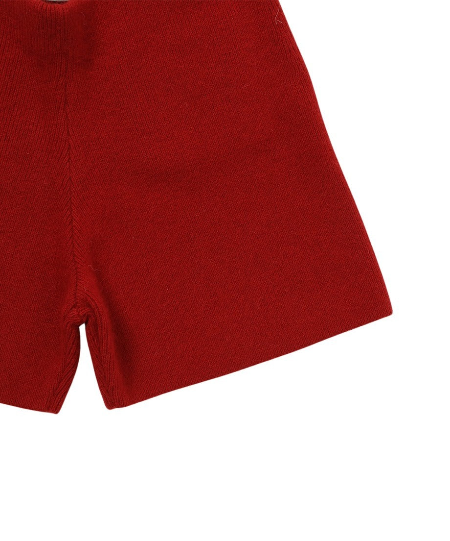 raccoon mix KNIT short pants_6