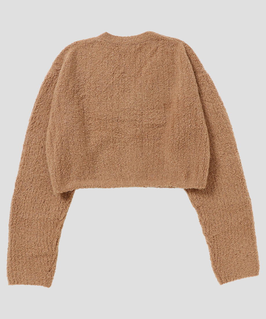 fluffy rib KNIT cardigan_9