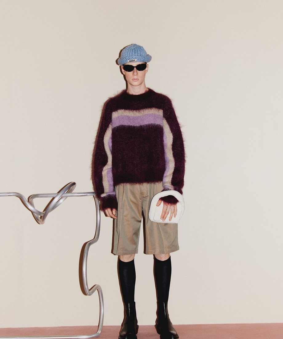 wave pattern mohair KNIT_1