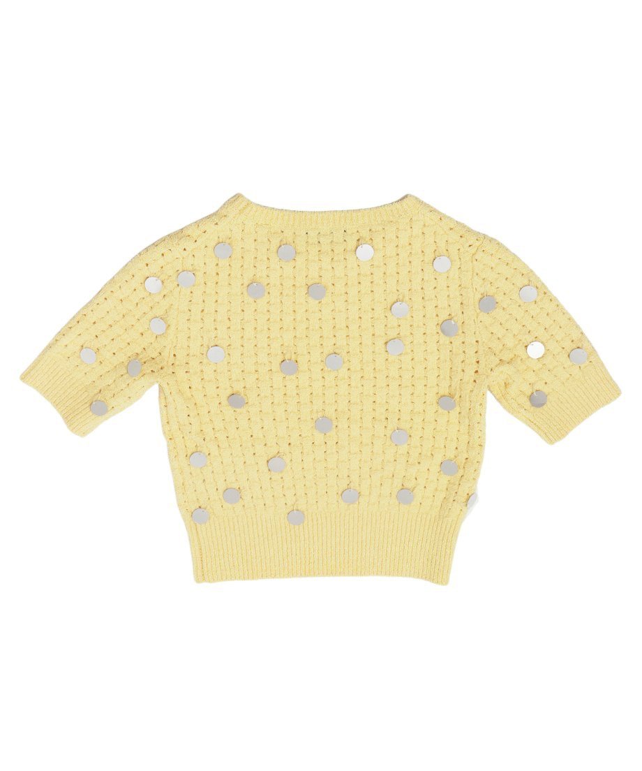 sequins bouclé KNIT mini tops_12