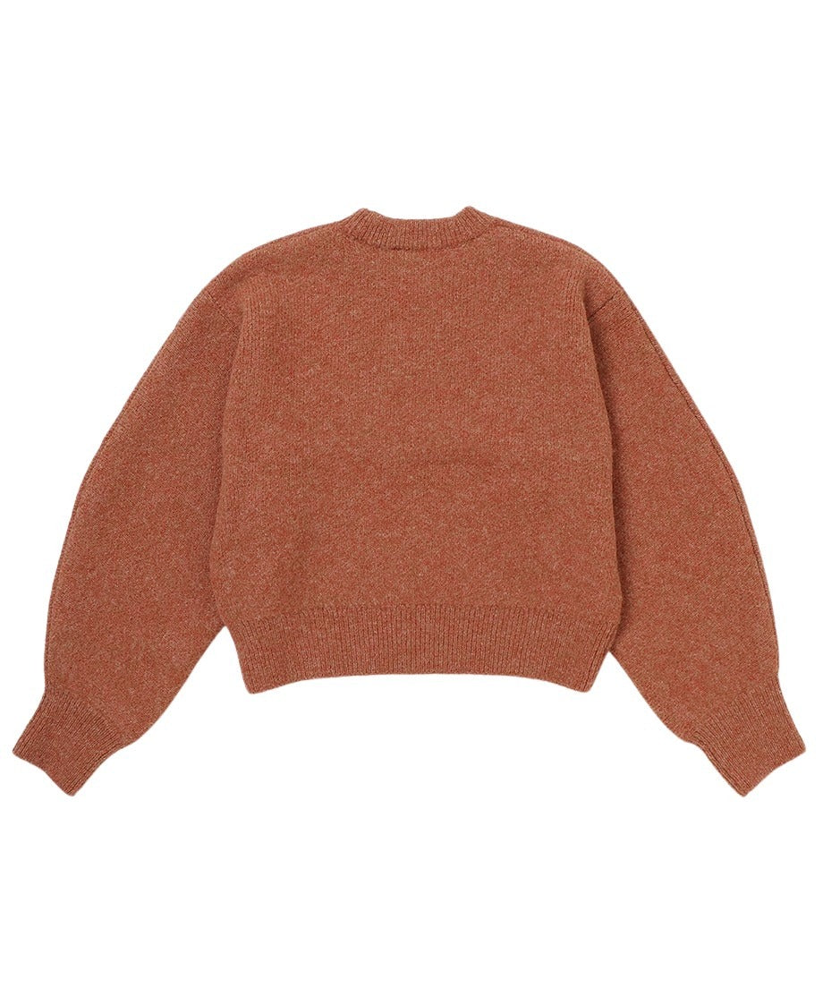 volume sleeve pull over KNIT_13