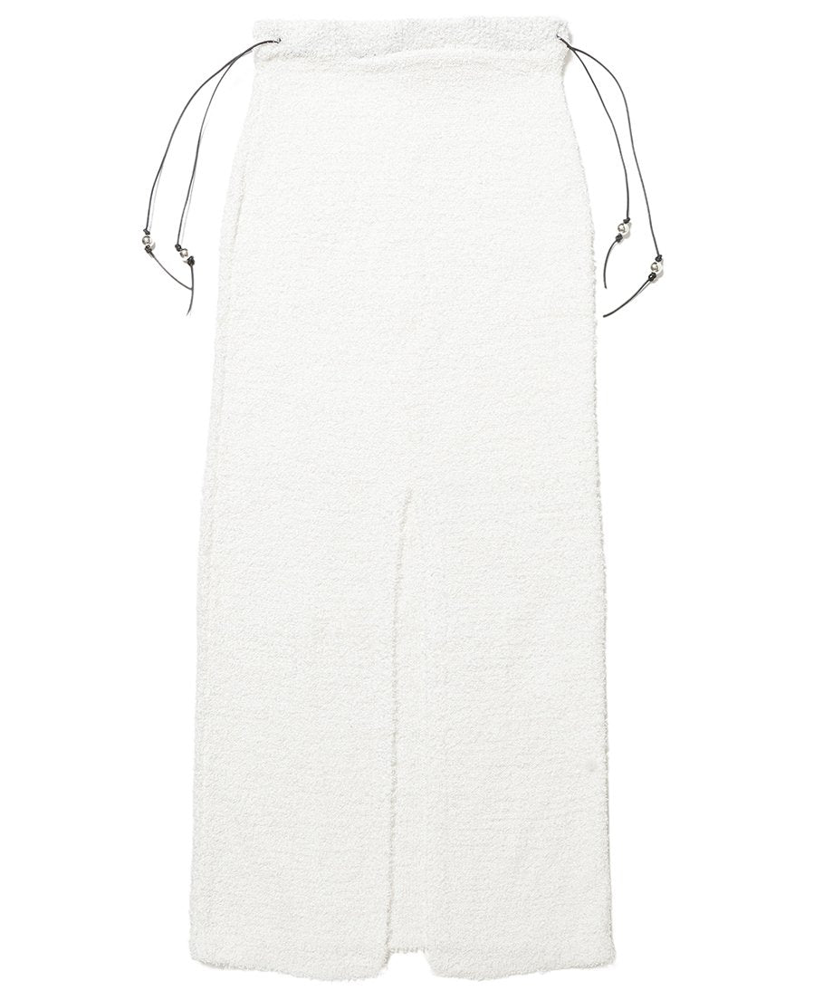 dry shaggy KNIT long skirt_16
