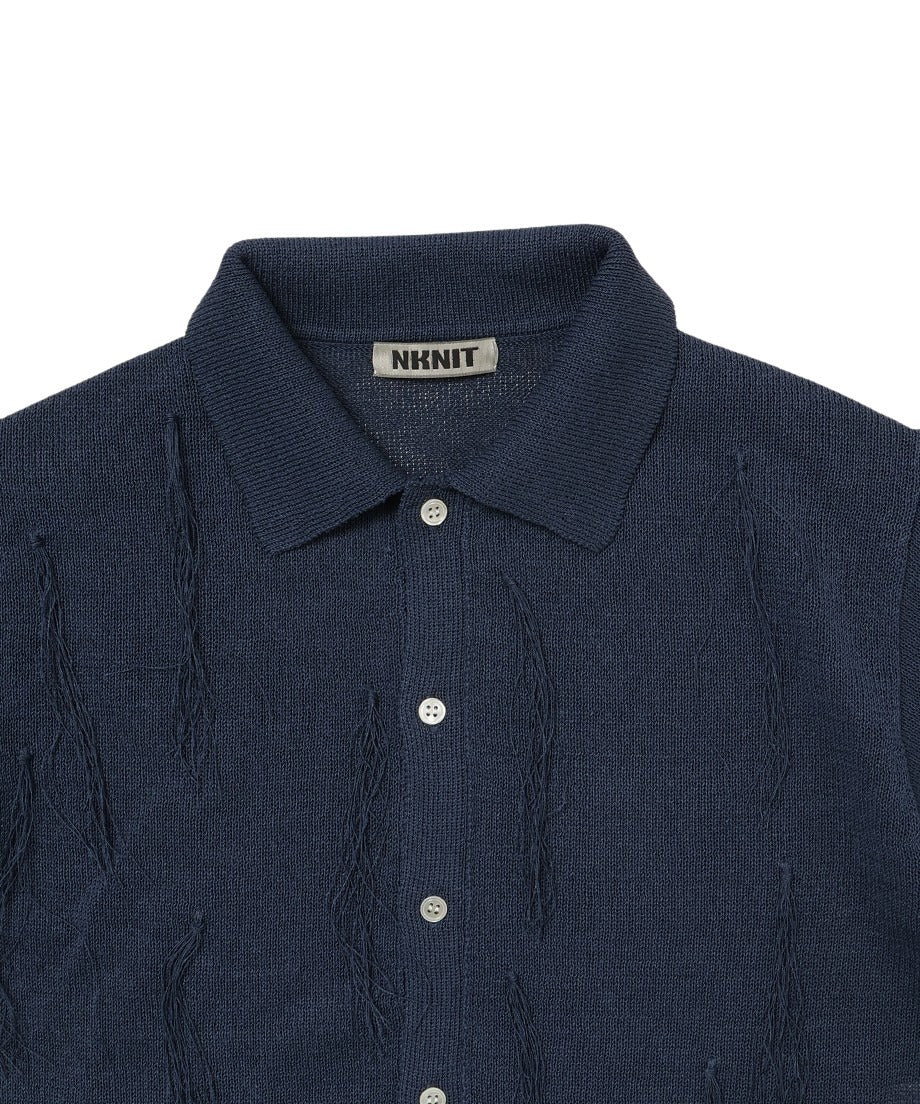 paper mix fringe KNIT shirts_11