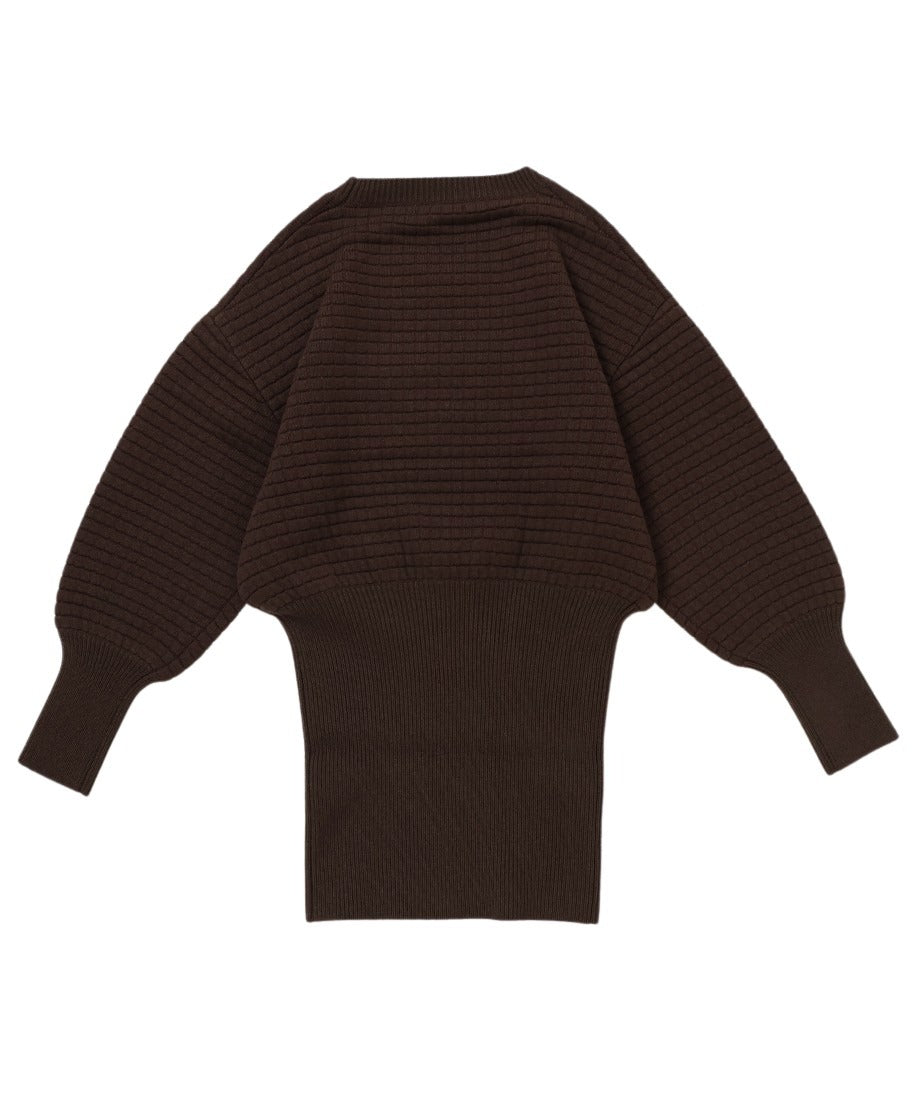 waffle KNIT 2way dress_6