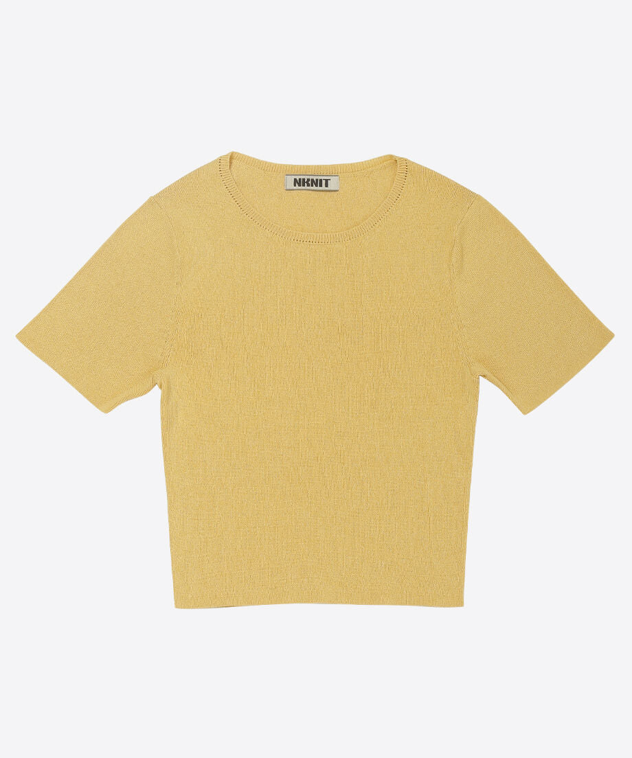paper mix mini knit T-shirt_5
