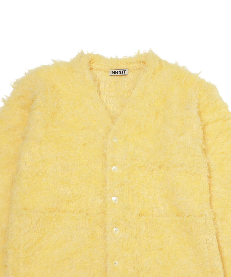 shaggy long KNIT cardigan_8